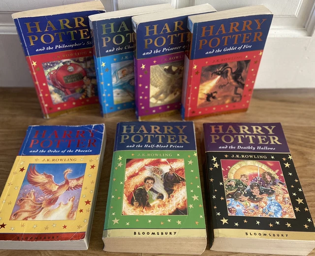 HARRY POTTER BUCHSET FEIERLICHE Ausgaben Bücher selten komplett 17 JK Rowling EUR 48,50