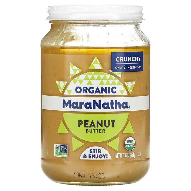 MaraNatha, burro di arachidi biologico, croccante, 16 once (454 g)