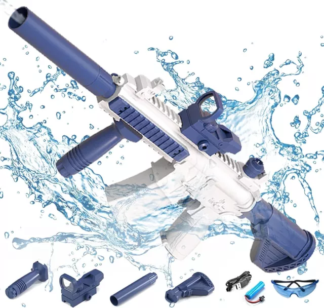 Wasserpistole 10m Reichweite Water Gun Kinder Erwachsene Pool Spielzeug 500ML DE