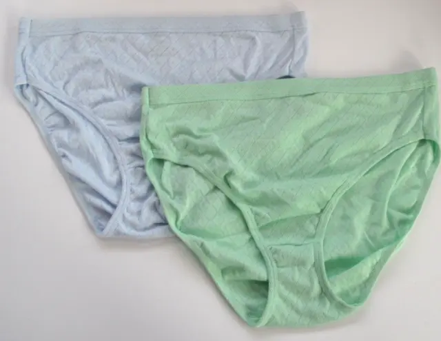 JOCKEY WOMEN'S SIZE 8 French Cut Panties Panty Blue Green 2 Pr NEW $10. ...