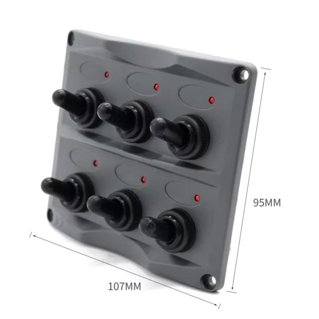 12 V/24V Mini Decorative Umbrella Marine Rocker Switch Panel