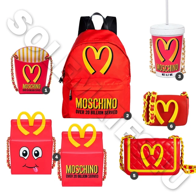 Moschino French Fry Bag - Red Multi