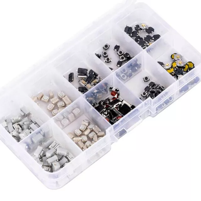 10 Types 250pcs Mixed Tactile Push Botton Switch Car Key Remote Microswitch -ca