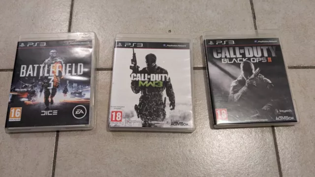 Lot de trois jeux PS Playstation 3 PS3 PLAYSTATION3 CALL OF DUTY BATTLEFIELD