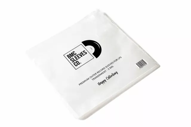 BMC x 50 Vinyl Record Sleeves for 12 inch LP Outer Transparent Sleeves 33RPM