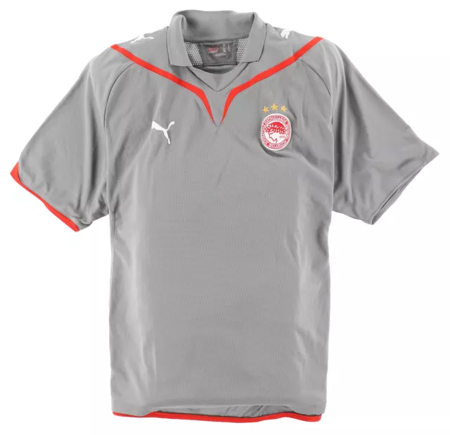 Puma Trikot Jersey Herren Gr.XL Olympiacos Piraeus Piräus FC Grau 136941