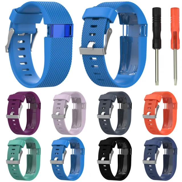 For Fitbit Charge HR Replacement Band Compatible Silicone Sport Strap with Tools
