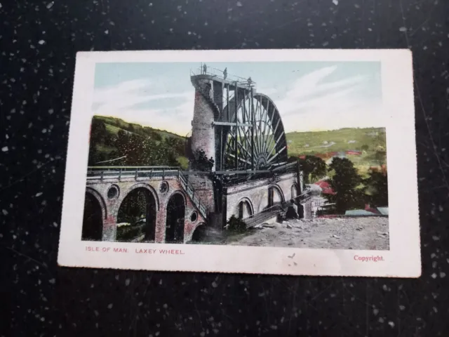 Vintage Postcard---Laxey Wheel--Isle Of Man (Uk)