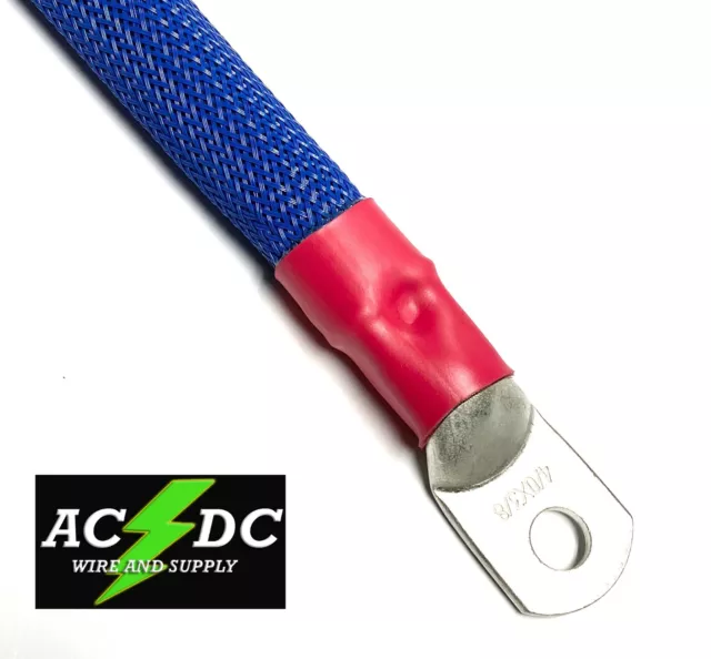 4/0 AWG BLUE BRAIDED Copper Battery Cable Power Wire Car, Inverter, RV