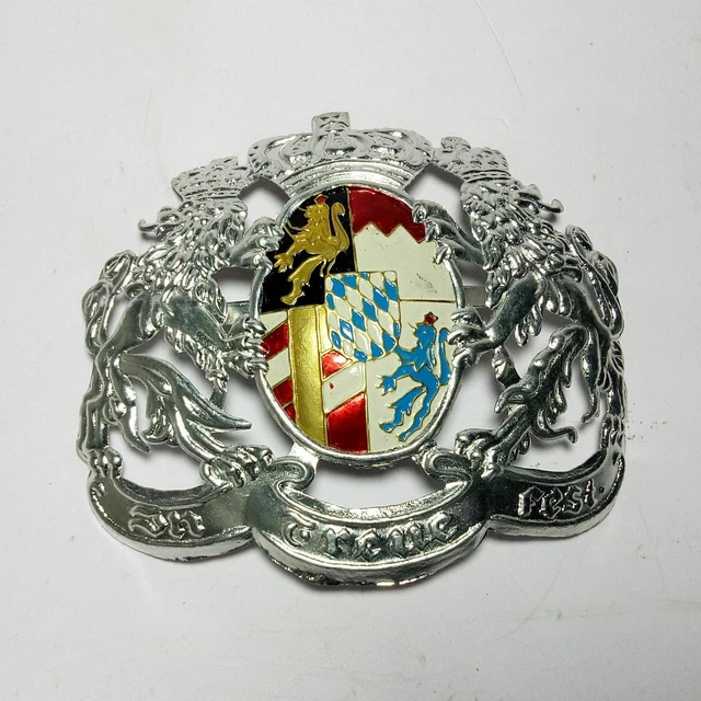 Lot De 3 Insignes (blasons) En Laiton Pour Casque Pickelhaube Allemand Prusse - Reproduction - Neuf