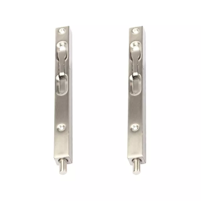 2 Pack French Door Flush Bolt Replacement Lever Extension Stainless Steel