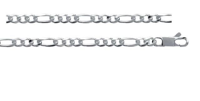 Chaîne En Argent Massif 925 Rhodié 50 Cm Pour Homme - Neuve Avec Emballage