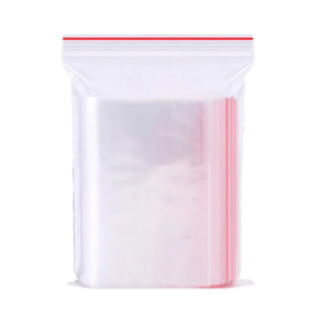 100 pz sacchetti di chiusura trasparenti sacchetti in poliplastica