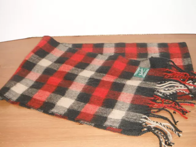 WOOLRICH SCARF red PLAID