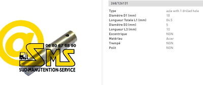 DOUILLE DE TIMON BT TOYOTA L23 TRANSPALETTE MANUEL 12 14 20 mm PIECES DETACHEES 