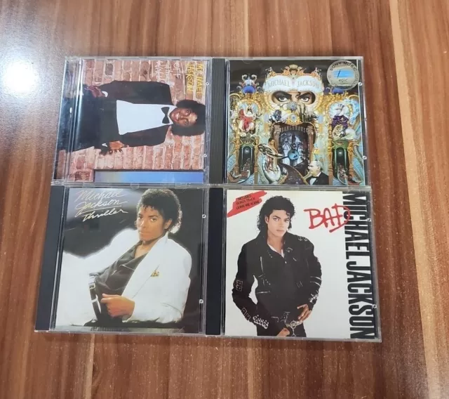 Michael Jackson 4 CD Alben Sammlung - Thriller + Bad + Dangerous + off the Wall