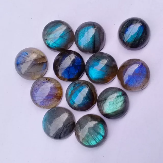 [Wholesale] Natural Labradorite Cabochon Round Shape Loose Gemstone Jewellery