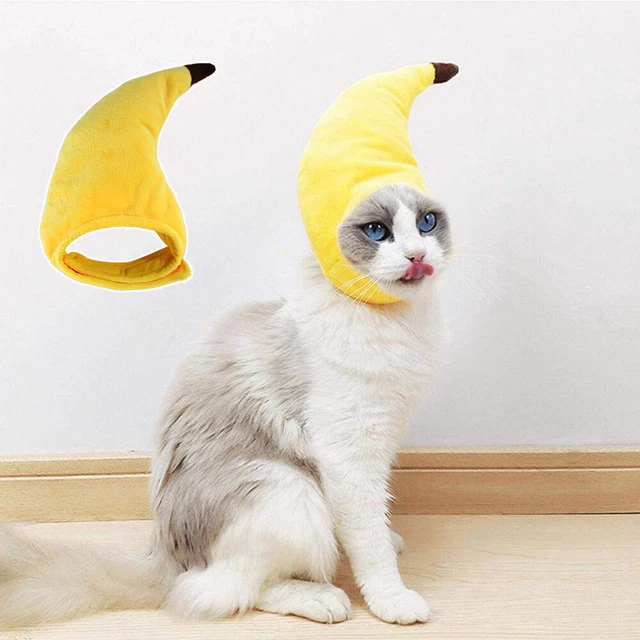 Accessoires Pour Chiots Couvre-Chef Banane Chapeau En Forme De Banane Couvre- ✿