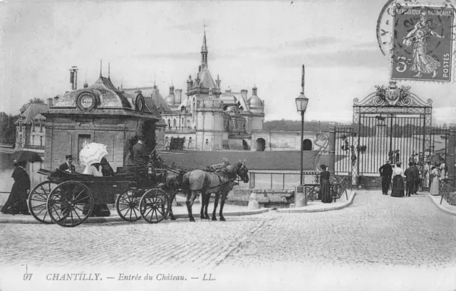 Cpa 60 Chantilly Enter Du Chateau