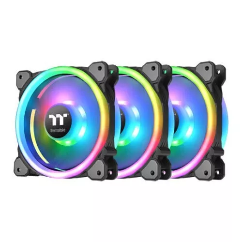 Thermaltake Riing Trio 14 RGB LED Fan, 30 Addressable LEDs, Static Pressure, 3x