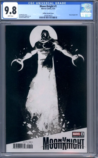 Moon Knight #1  Gerardo Zaffino Variant  Marvel Comics    1st Print CGC 9.8