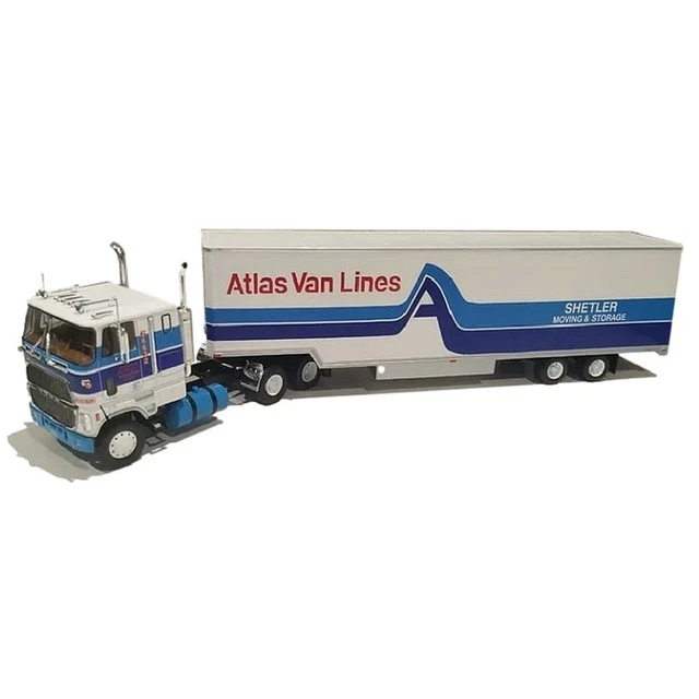Ford Cl9000 1983 Atlas Van Lines 1:43 Altaya Modèle Réduit