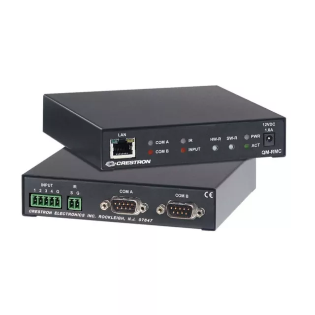 Crestron QM-RMC RIIN Controller Input Media IP 2 For RS232 Com Lan Ethernet Snmp