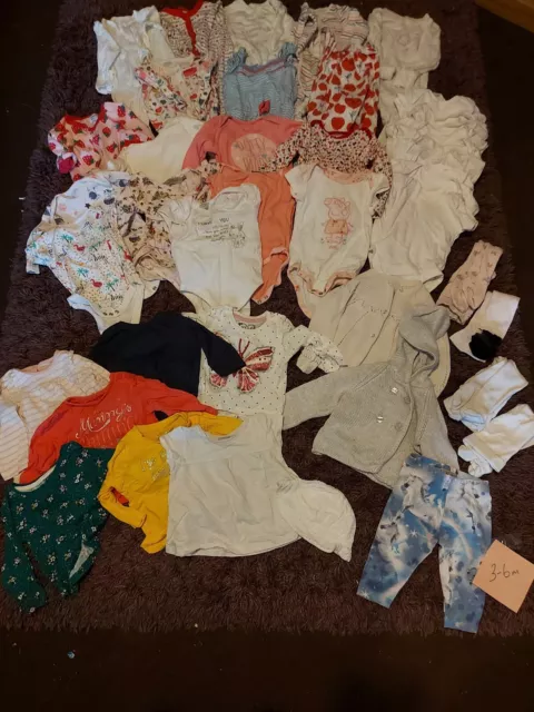 Girls Baby Clothes Bundle Size 3-6 Months