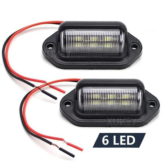 Luce targa LED X2 illuminazione targa ciondolo universale fanale posteriore