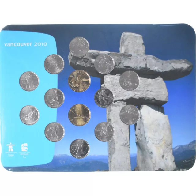 [#347372] Coin, Canada, Elizabeth II, Vancouver Winter Olympics, Quarter set, 20