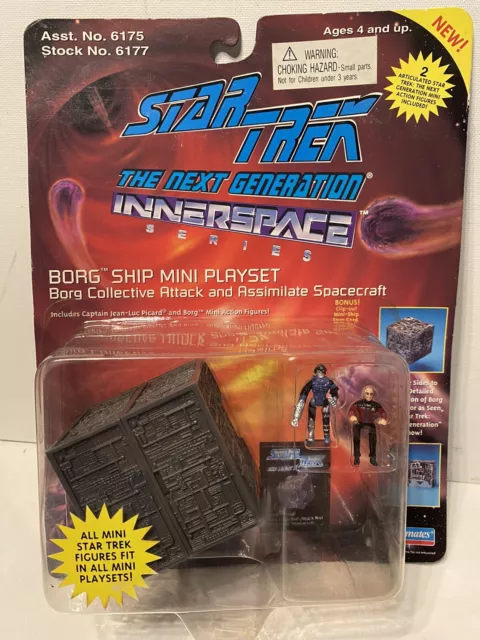 Star Trek The Next Generation Innerspace Series Borg Ship Mini Playset NEW