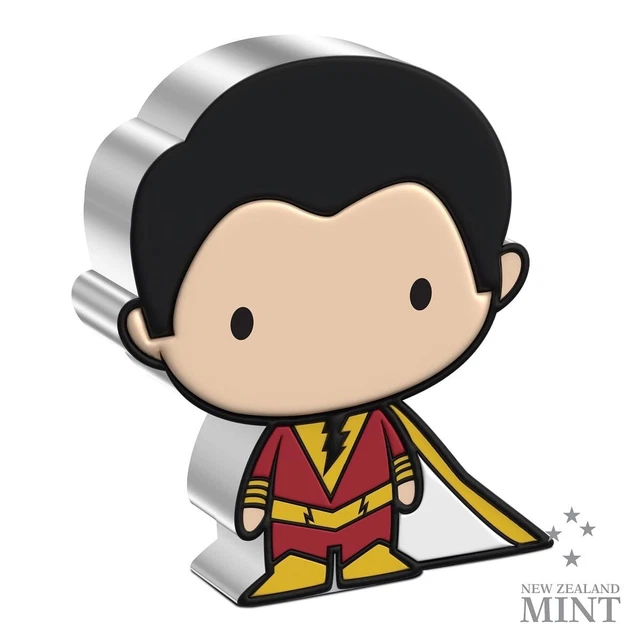 2023 Niue DC Comics Shazam! Fury of the Gods Shazam 1oz Silver Chibi Coin