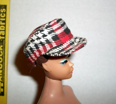 Vintage 1960S 70S Mod Maddie Clone Doll Plaid Hat Only Accessory No Barbie #C1