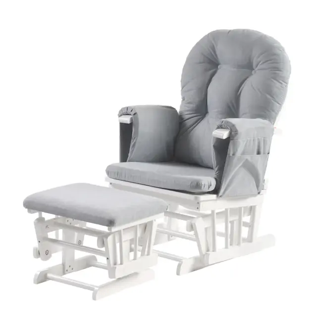 Haywood Reclining Nursing Chair and Footstool Cloud Grey - RRP £239.99 - Save £1