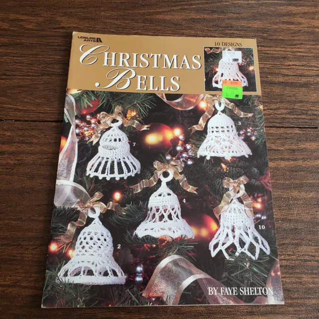 Christmas Bells Ornaments 10 Designs Leisure Arts Thread Crochet Pattern Book