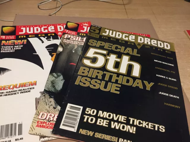 judge dredd megazine issues 6/7/11- 1995