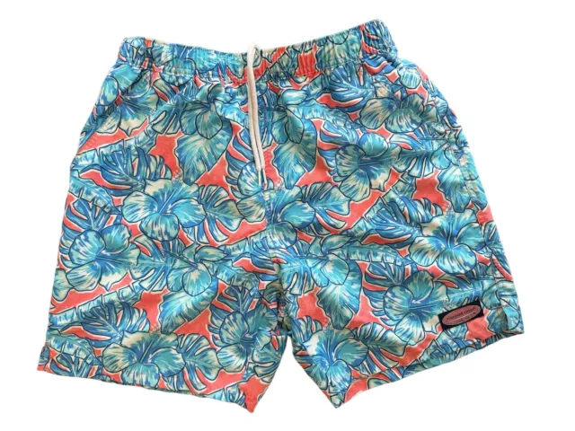 Vineyard Vines Coastal Floral Chappy Swim Trunks Men’s Small Hawaiian Flowers