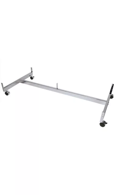 Chrome Grid Gondola Base Casters Use w Existing 3” on Center Wire Grid Panels