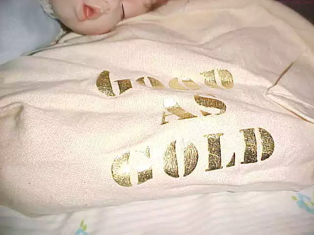Ashton Drake Good as Gold Porcelain Doll  16" 76415 by  Titus Tomescu w/gold bag 4