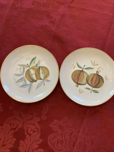 Rare Find! Vintage Naaman Plates From Israel Pomegranate & Figs Hard to Find!