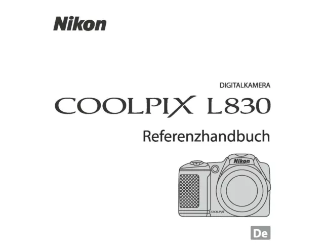 NIKON COOLPIX L830 alemán manual de instrucciones 204 PAGES A5