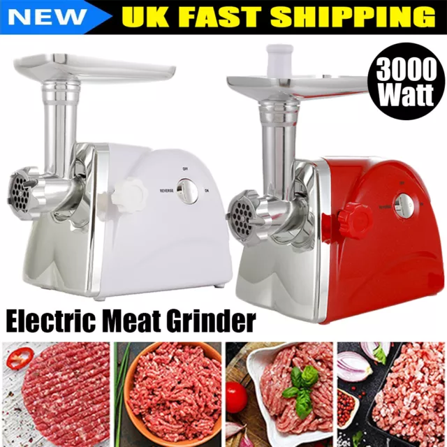 3000W Electric Meat Grinder Mincer Sausage Maker Filler Kitchen Mincing Machine