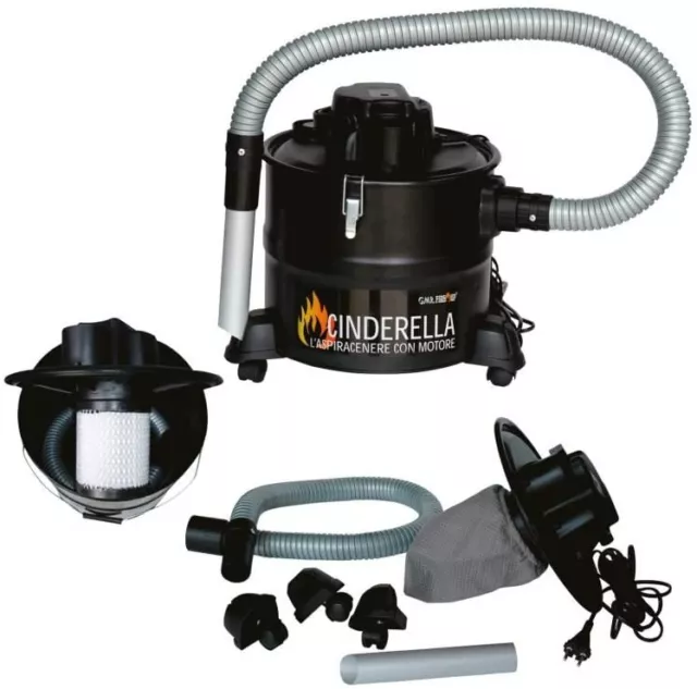 Bidone Aspiracenere Cindarella 900W Grm Camini Stufe