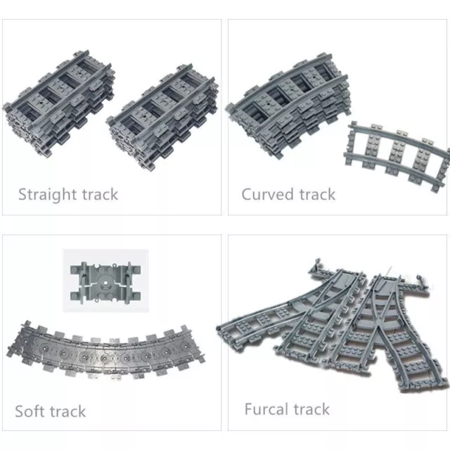 City Rail Flexible Tracks for LEGO Kit Train Building Blocks Sets DIY Hot sale 2