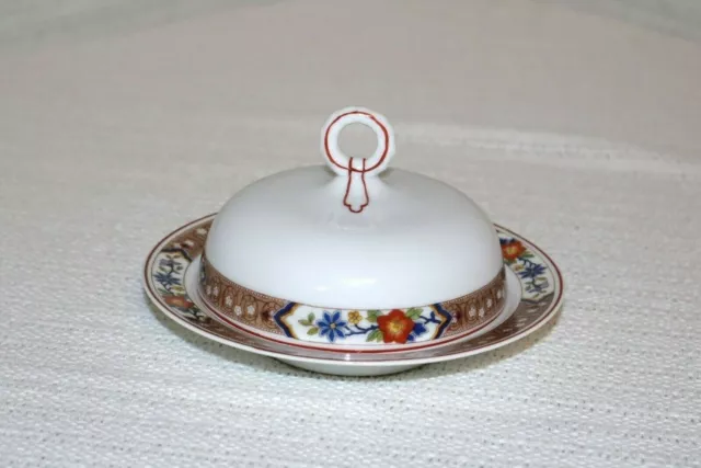 H & Co Heinrich HC237 Imperial Selb Bavaria Round Covered Butter Dish