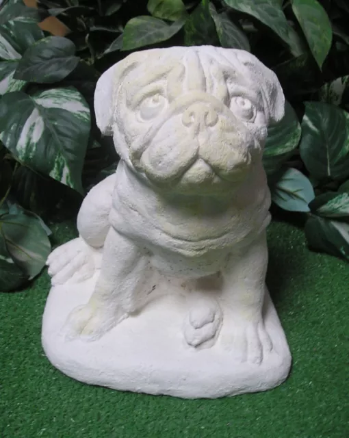 1458 Pug English French American Bulldog Puppy Dog Latex Plaster Mold Concrete