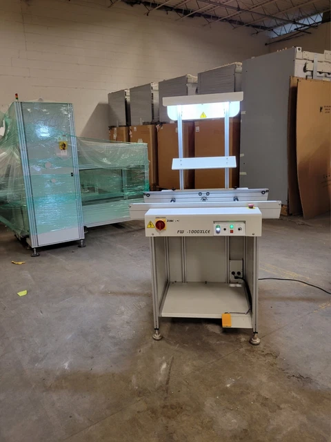 Famecs FWT-1000XLCE SMT Edge Belt Inspection Conveyor, 19.25" MBW