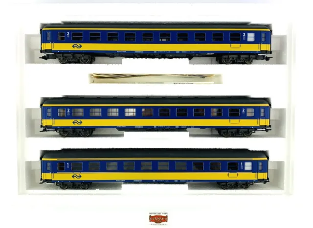 JM434 - Marklin H0 42903 - Set Von 3 Autos Personenwagen NS Ick Von Zug Express