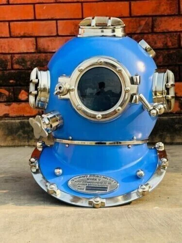 ANCIEN CASQUE DE plongée 18 pouces US Navy Mark V Deep Sea Divers