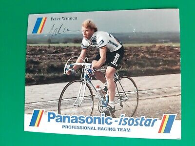 CYCLISME carte cycliste JAN VAN CAMP équipe ISOGLASS EVS ROBLAND 1988 